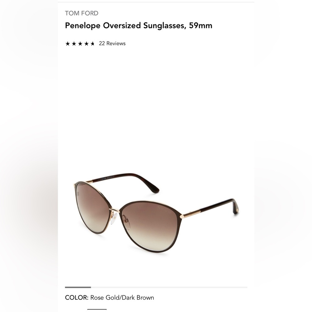 BRAND NEW Tom Ford Gradient Brown Sunglasses
